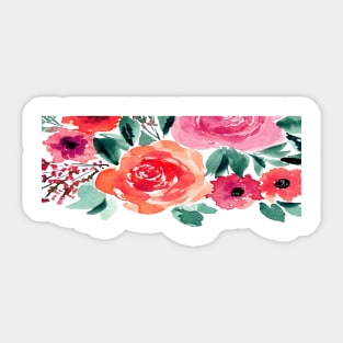 Pink floral Sticker